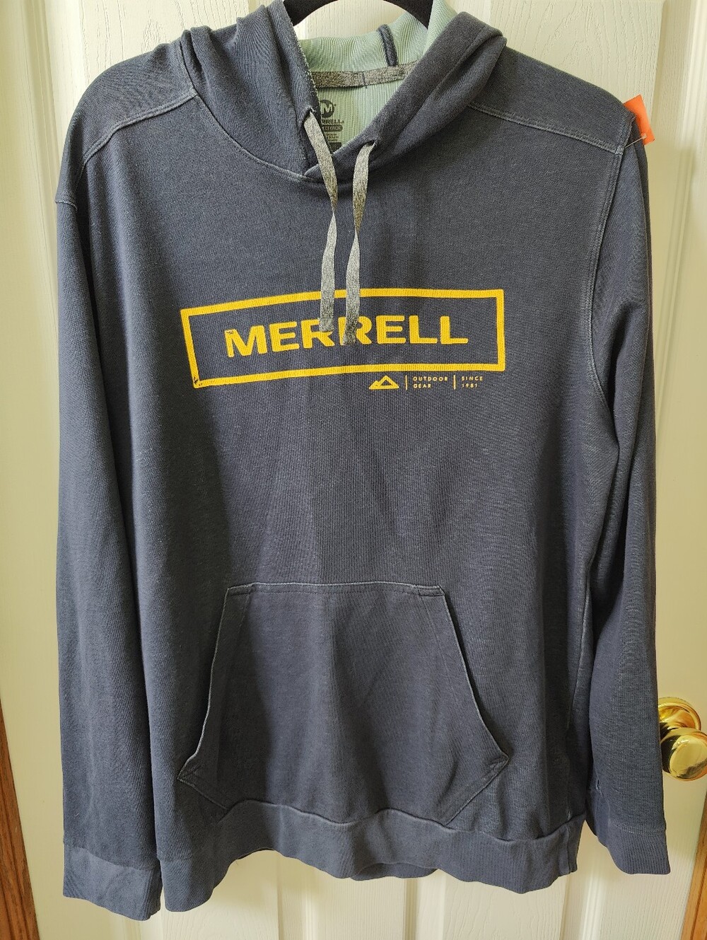 Merrell Navy Hoodie with Yellow Logo